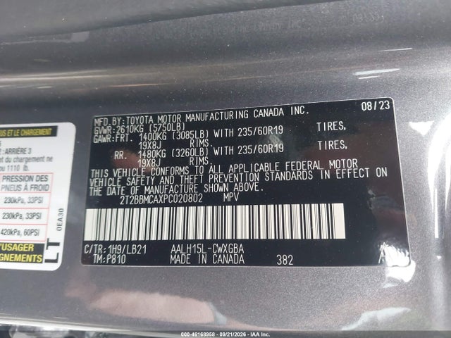 2023 Lexus Rx 350h Premium Plus მანქანა იყიდება აუქციონზე, vin: 2T2BBMCAXPC020802, აუქციონის ნომერი: 46168958