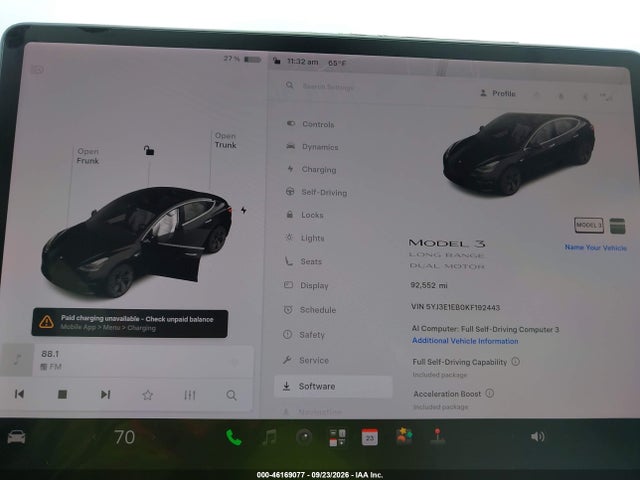 Продажа на аукционе авто 2019 Tesla Model 3 Long Range/performance, vin: 5YJ3E1EB0KF192443, номер лота: 46169077