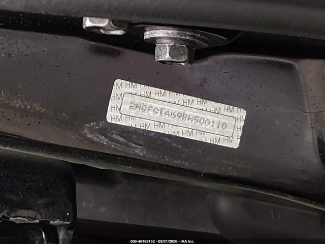 2011 Honda Civic Lx მანქანა იყიდება აუქციონზე, vin: 2HGFG1A69BH500110, აუქციონის ნომერი: 46169152
