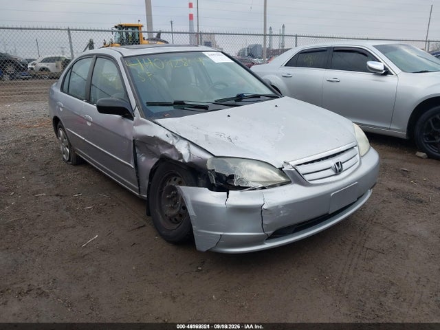 46169321 :رقم المزاد ، 1HGES25791L077551 vin ، 2001 Honda Civic Ex مزاد بيع