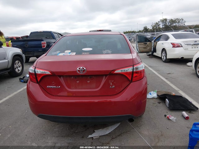 46169412 :رقم المزاد ، 2T1BURHE7GC512999 vin ، 2016 Toyota Corolla Le مزاد بيع