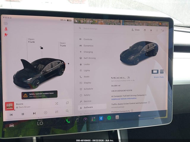 Продаж на аукціоні авто 2019 Tesla Model 3 Long Range/mid Range/standard Range/standard Range Plus, vin: 5YJ3E1EA3KF423116, номер лоту: 46169485