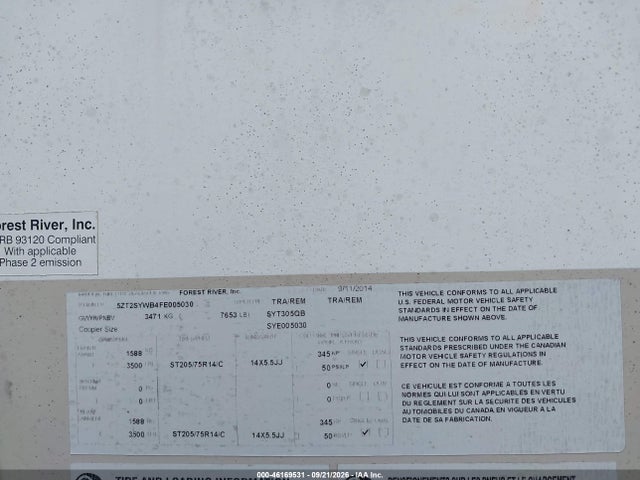 Shasta Other 2015 5ZT2SYWB4FE005030 Image 9