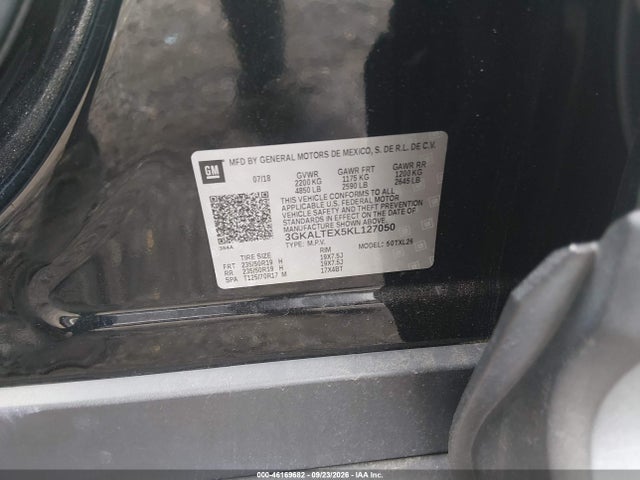 Aukcja sprzedaży 2019 Gmc Terrain Sle, vin: 3GKALTEX5KL127050, numer aukcji: 46169682