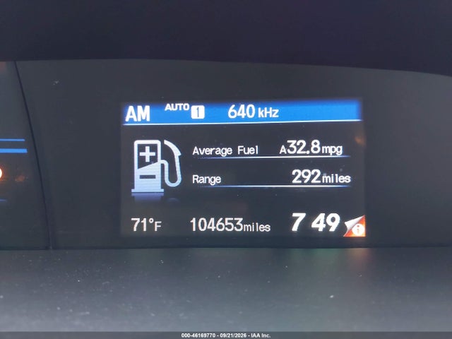 46169770 :رقم المزاد ، 19XFB2F57DE243109 vin ، 2013 Honda Civic Lx مزاد بيع