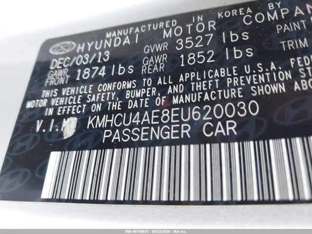 Продажа на аукционе авто 2014 Hyundai Accent Gls, vin: KMHCU4AE8EU620030, номер лота: 46169831