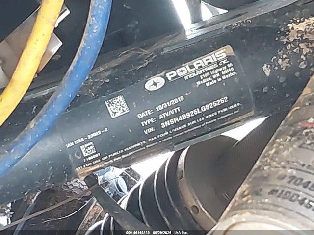 2020 Polaris Rzr Pro Xp 4 Premium მანქანა იყიდება აუქციონზე, vin: 3NSR4B925LG825252, აუქციონის ნომერი: 46169839