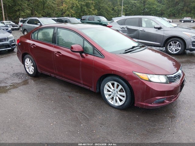 2012 Honda Civic Ex მანქანა იყიდება აუქციონზე, vin: 19XFB2F81CE322445, აუქციონის ნომერი: 46170137