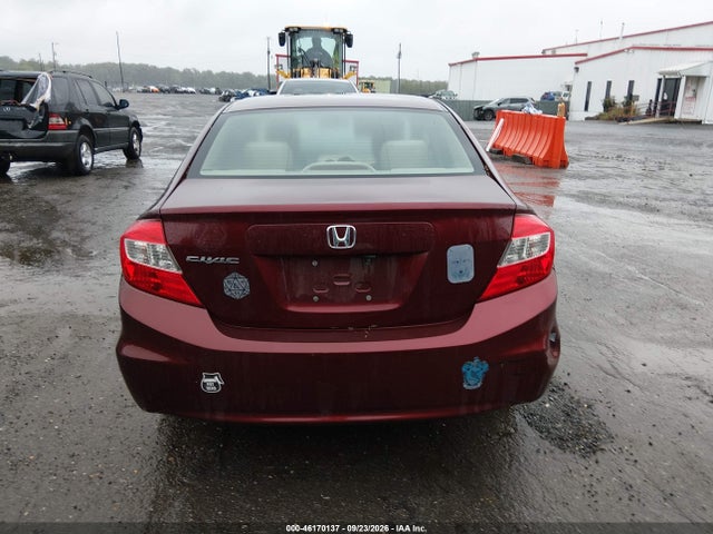 2012 Honda Civic Ex მანქანა იყიდება აუქციონზე, vin: 19XFB2F81CE322445, აუქციონის ნომერი: 46170137