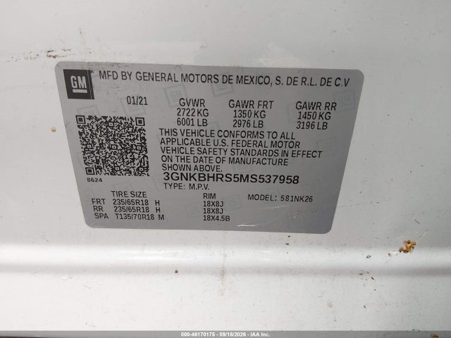 Chevrolet Blazer Awd 2lt 2021 3GNKBHRS5MS537958 Image 9