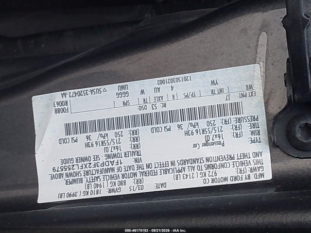 2015 Ford Focus Se მანქანა იყიდება აუქციონზე, vin: 1FADP3F2XFL255579, აუქციონის ნომერი: 46170192