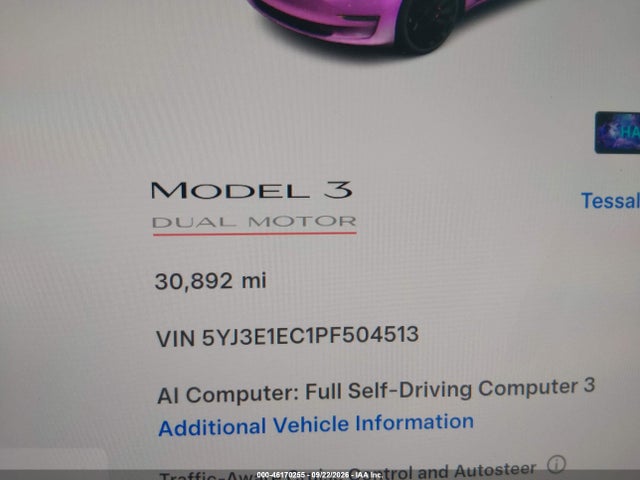 Tesla Model 3 Performance Dual Motor All-wheel Drive 2023 5YJ3E1EC1PF504513 Image 15