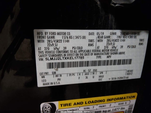 Lincoln Navigator Reserve 2019 5LMJJ2LTXKEL17785 Image 9