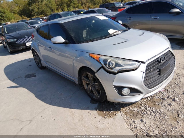 2014 Hyundai Veloster Turbo W/blue მანქანა იყიდება აუქციონზე, vin: KMHTC6AE6EU206873, აუქციონის ნომერი: 46170438