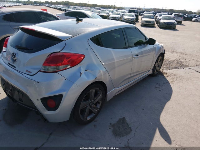 2014 Hyundai Veloster Turbo W/blue მანქანა იყიდება აუქციონზე, vin: KMHTC6AE6EU206873, აუქციონის ნომერი: 46170438