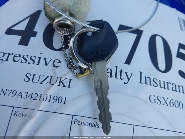 Продажа на аукционе авто 2004 Suzuki Gsx600 F, vin: JS1GN79A342101901, номер лота: 46170505