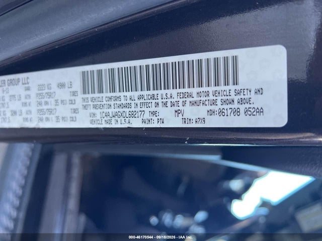 Aukcja sprzedaży 2013 Jeep Wrangler Sport, vin: 1C4AJWAGXDL682177, numer aukcji: 46170544