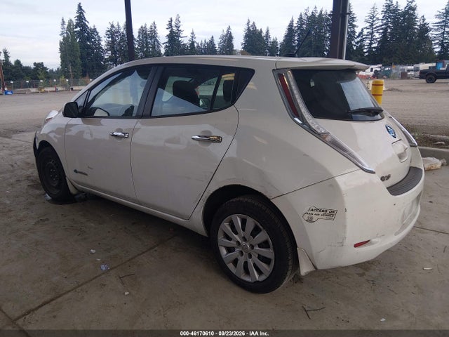 2013 Nissan Leaf S მანქანა იყიდება აუქციონზე, vin: 1N4AZ0CPXDC418725, აუქციონის ნომერი: 46170610