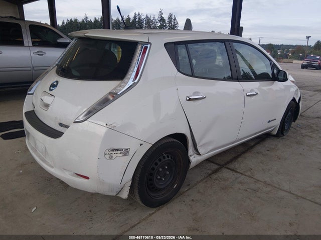 2013 Nissan Leaf S მანქანა იყიდება აუქციონზე, vin: 1N4AZ0CPXDC418725, აუქციონის ნომერი: 46170610
