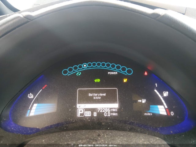2013 Nissan Leaf S მანქანა იყიდება აუქციონზე, vin: 1N4AZ0CPXDC418725, აუქციონის ნომერი: 46170610