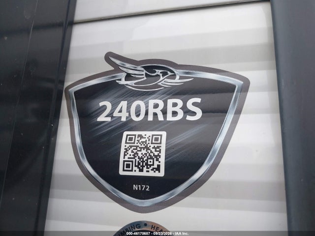 2022 Jayco Jayflight Slx 240rbs Travel Trailer მანქანა იყიდება აუქციონზე, vin: 1UJBJ0BM9N1720145, აუქციონის ნომერი: 46170687