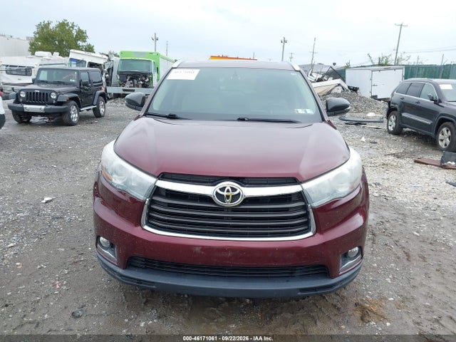 Продаж на аукціоні авто 2014 Toyota Highlander Limited V6, vin: 5TDYKRFH8ES019723, номер лоту: 46171061