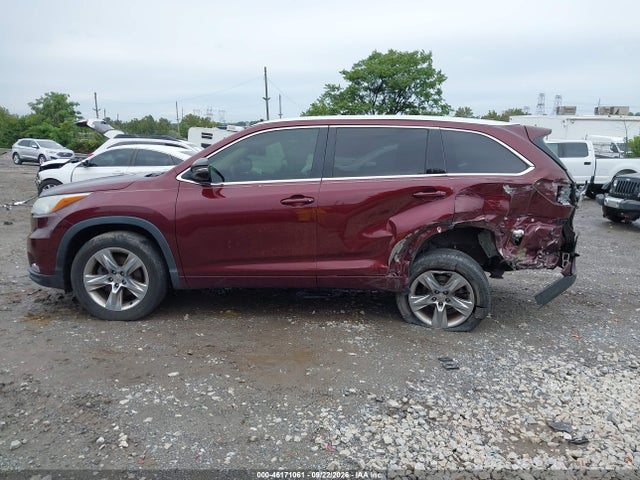 Продаж на аукціоні авто 2014 Toyota Highlander Limited V6, vin: 5TDYKRFH8ES019723, номер лоту: 46171061