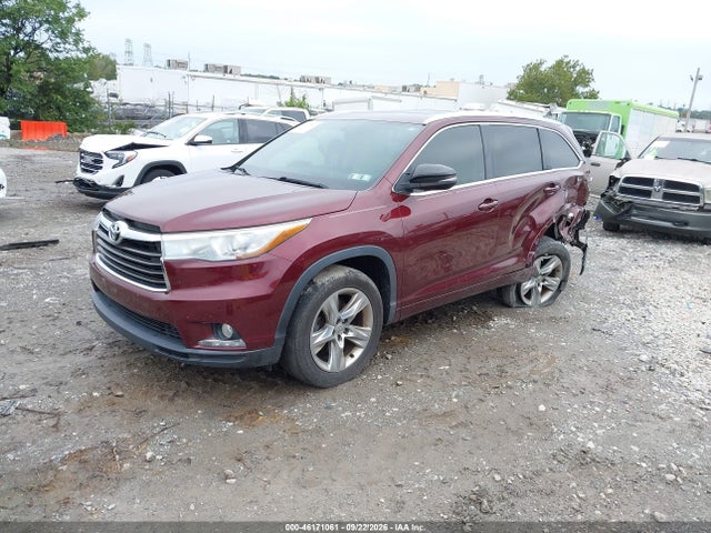 Продаж на аукціоні авто 2014 Toyota Highlander Limited V6, vin: 5TDYKRFH8ES019723, номер лоту: 46171061