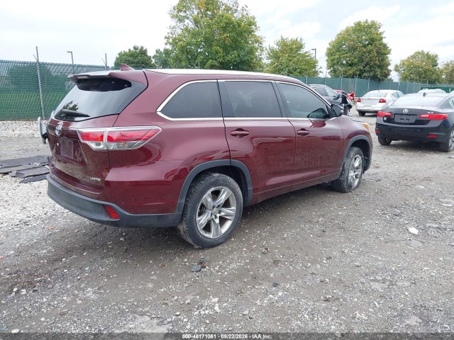 Продаж на аукціоні авто 2014 Toyota Highlander Limited V6, vin: 5TDYKRFH8ES019723, номер лоту: 46171061