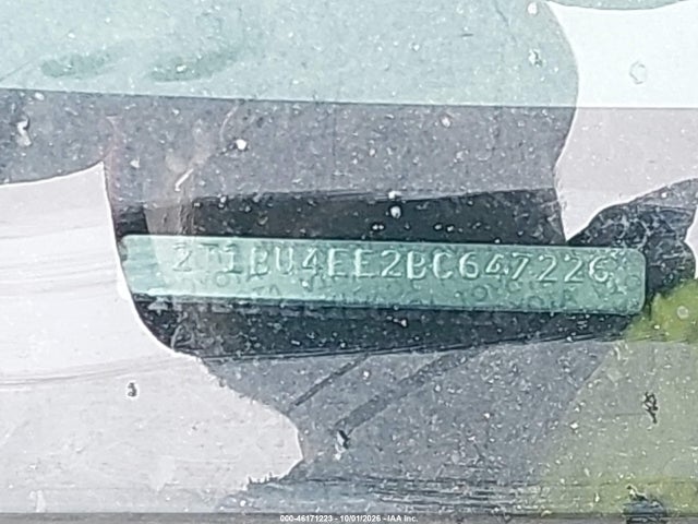 46171223 :رقم المزاد ، 2T1BU4EE2BC647226 vin ، 2011 Toyota Corolla S مزاد بيع