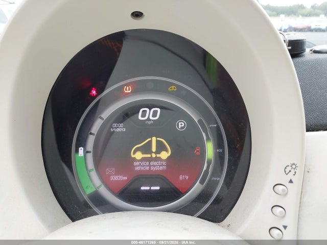 Aukcja sprzedaży 2013 Fiat 500e Battery Electric, vin: 3C3CFFGE7DT744210, numer aukcji: 46171265