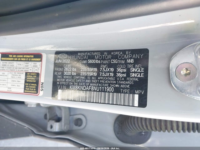 Hyundai Ioniq 5 Sel 2022 KM8KNDAF8NU111900 Image 9