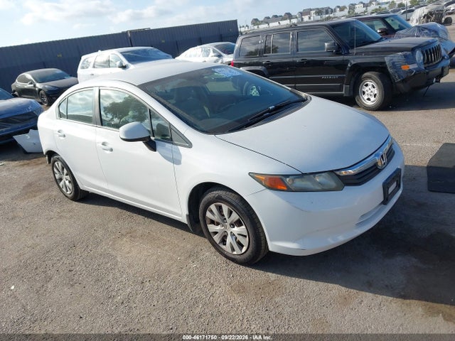 2012 Honda Civic Lx მანქანა იყიდება აუქციონზე, vin: 2HGFB2F55CH548497, აუქციონის ნომერი: 46171750