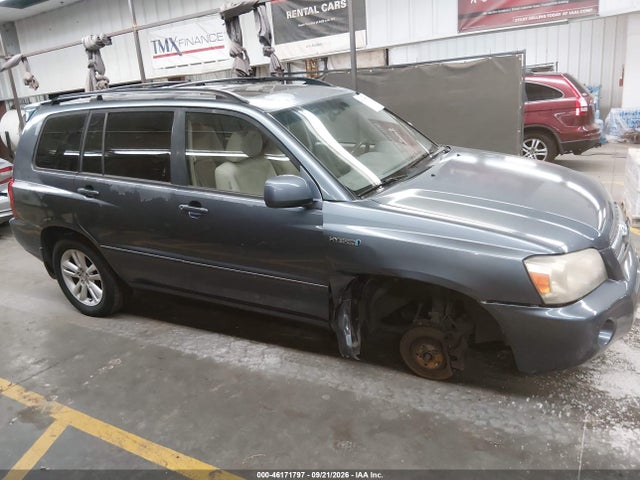 2006 Toyota Highlander Hybrid V6 მანქანა იყიდება აუქციონზე, vin: JTEEW21A360016866, აუქციონის ნომერი: 46171797