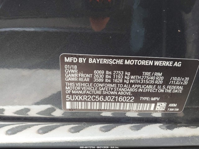 BMW X5 Sdrive35i 2018 5UXKR2C56J0Z16022 Image 9