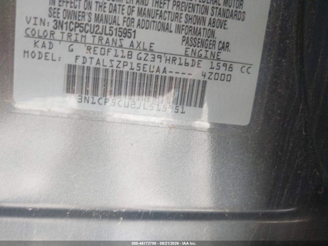 Nissan KICKS SV 2018 3N1CP5CU2JL515951 Image 9