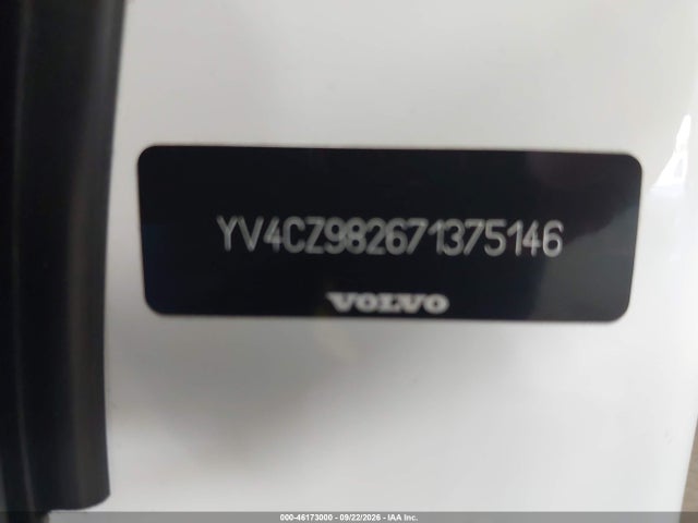 46173000 :رقم المزاد ، YV4CZ982671375146 vin ، 2007 Volvo Xc90 3.2 مزاد بيع