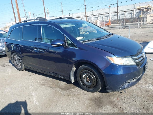 2014 Honda Odyssey Touring/touring Elite მანქანა იყიდება აუქციონზე, vin: 5FNRL5H99EB001008, აუქციონის ნომერი: 46173052