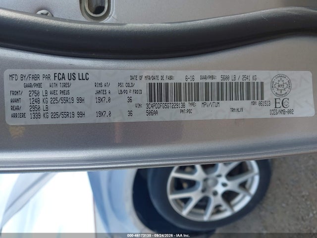 Dodge Journey R/t 2016 3C4PDDFG5GT229138 Image 9
