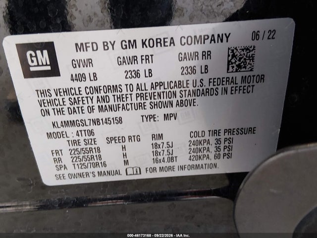 Buick Encore Gx Essence 2022 KL4MMGSL7NB145158 Image 9
