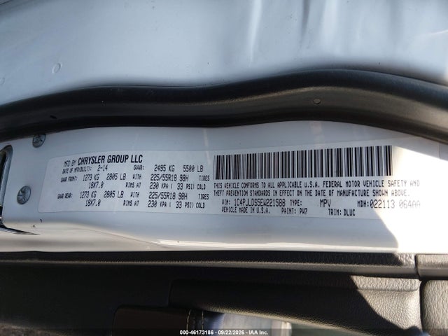 Продаж на аукціоні авто 2014 Jeep Cherokee Limited, vin: 1C4PJLDS5EW221588, номер лоту: 46173186