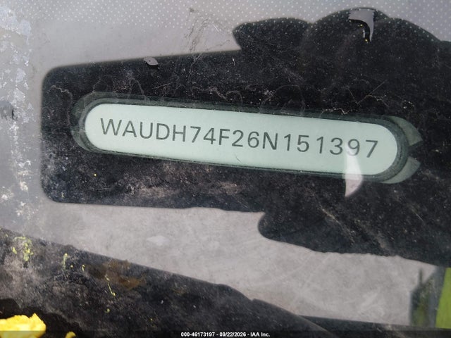 46173197 :رقم المزاد ، WAUDH74F26N151397 vin ، 2006 Audi A6 3.2 مزاد بيع