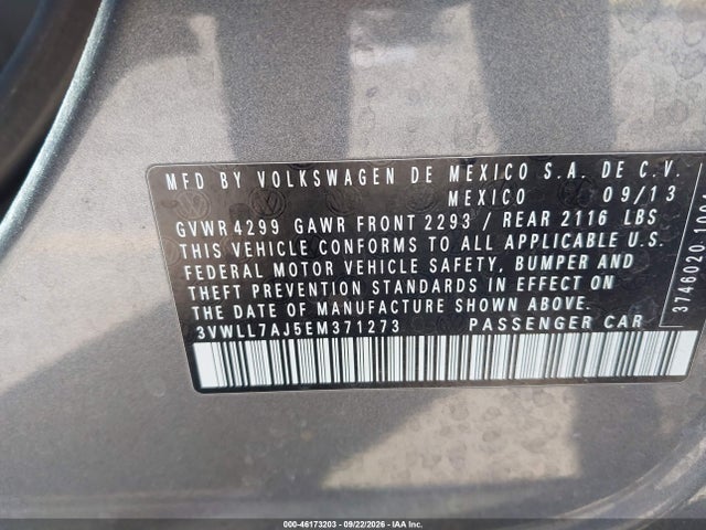3VWLL7AJ5EM371273 Volkswagen Jetta 2.0l Tdi