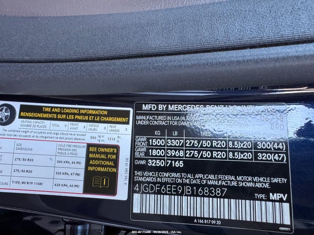 Продажа на аукционе авто 2018 Mercedes-benz Gls 450 4matic, vin: 4JGDF6EE9JB168387, номер лота: 46173406