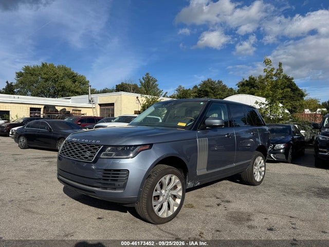 2019 Land Rover Range Rover 3.0l V6 Supercharged Hse მანქანა იყიდება აუქციონზე, vin: SALGS2SV7KA539380, აუქციონის ნომერი: 46173452