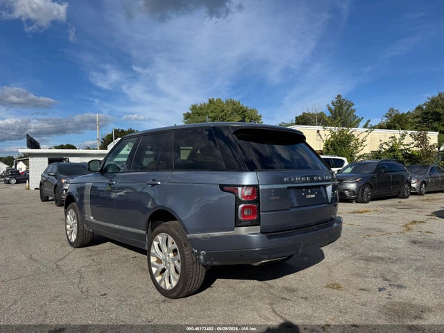 2019 Land Rover Range Rover 3.0l V6 Supercharged Hse მანქანა იყიდება აუქციონზე, vin: SALGS2SV7KA539380, აუქციონის ნომერი: 46173452