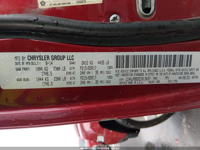 Jeep Patriot Sport 2014 1C4NJPBB3ED913037 Image 9