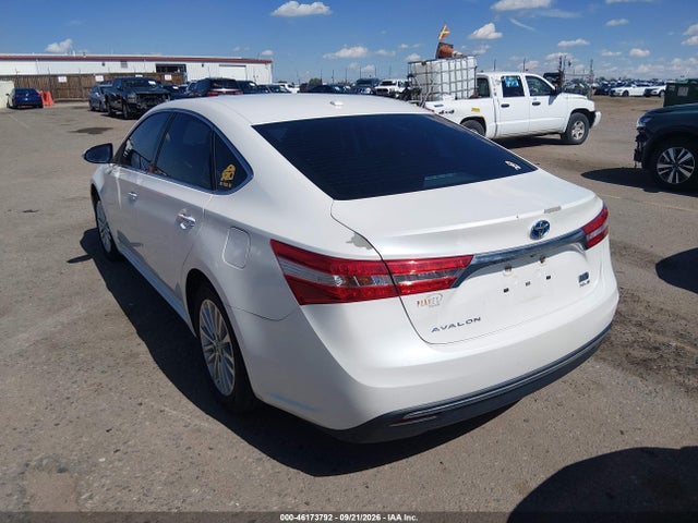 2015 Toyota Avalon Hybrid Xle Touring მანქანა იყიდება აუქციონზე, vin: 4T1BD1EB1FU037651, აუქციონის ნომერი: 46173792