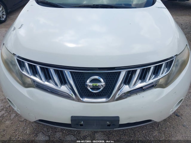 2010 Nissan Murano Sl მანქანა იყიდება აუქციონზე, vin: JN8AZ1MW3AW124572, აუქციონის ნომერი: 46173953