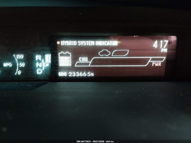 2013 Toyota Prius Two მანქანა იყიდება აუქციონზე, vin: JTDKN3DU4D1628605, აუქციონის ნომერი: 46174031